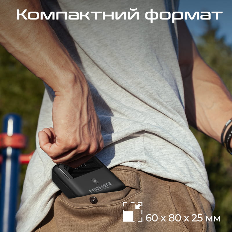 Універсальна мобільна батарея Promate PowerPod-10 10000mAh 35W Black (powerpod-10.black)