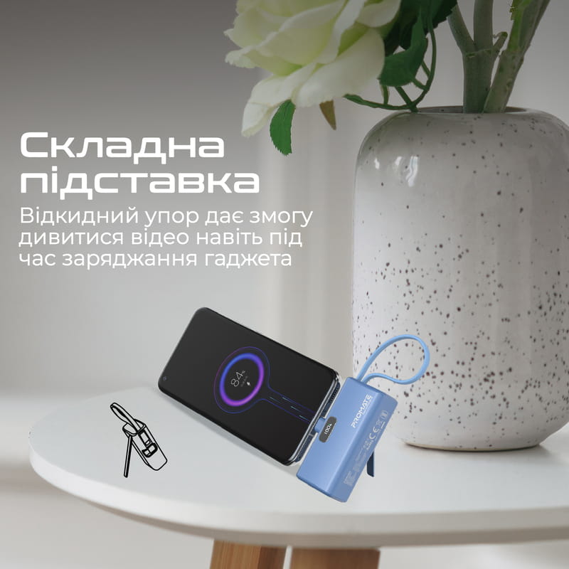 Универсальная мобильная батарея Promate Nanopack-5 5000mAh 20W Blue