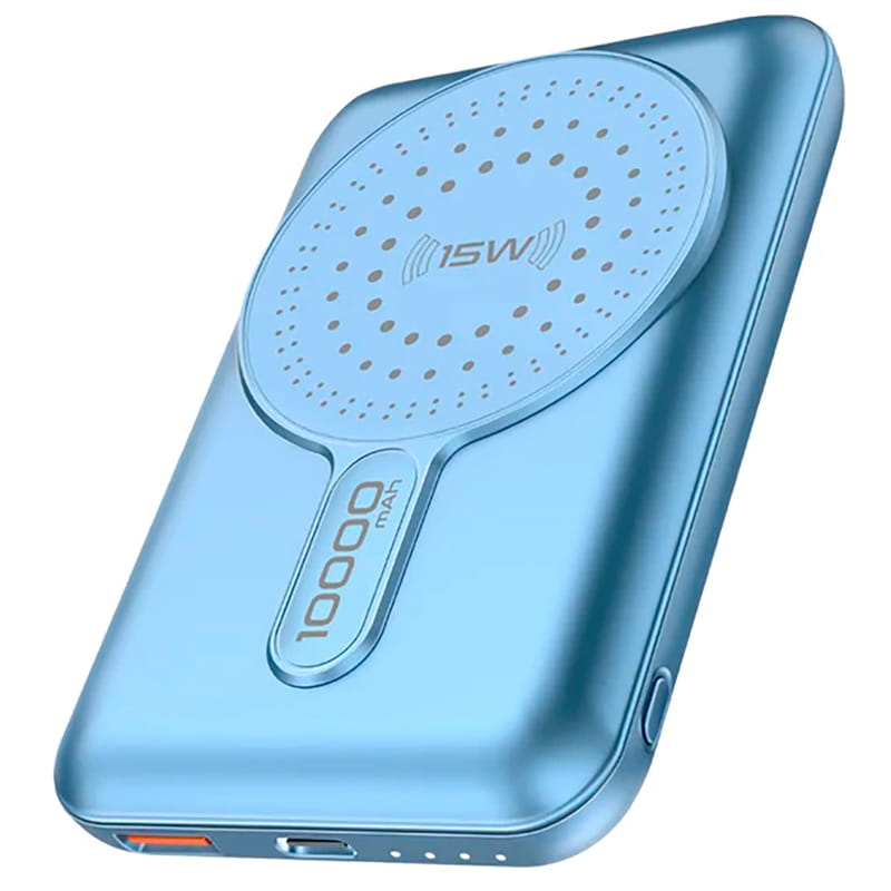 Универсальная мобильная батарея Promate PowerMag-10Pro 10000mAh 20W Blue (powermag-10pro.blue)