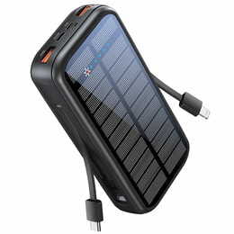 Универсальная мобильная батарея Promate SolarTank-20PDCi 20000mAh 20W Black