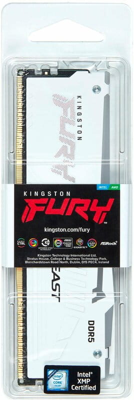 Модуль памяти DDR5 32GB/5200 Kingston Fury Beast RGB White (KF552C36BWEA-32)