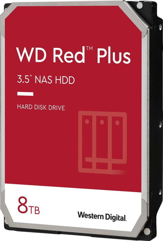 Накопитель HDD SATA 8.0TB WD Red Plus 5640rpm 256MB (WD80EFPX)