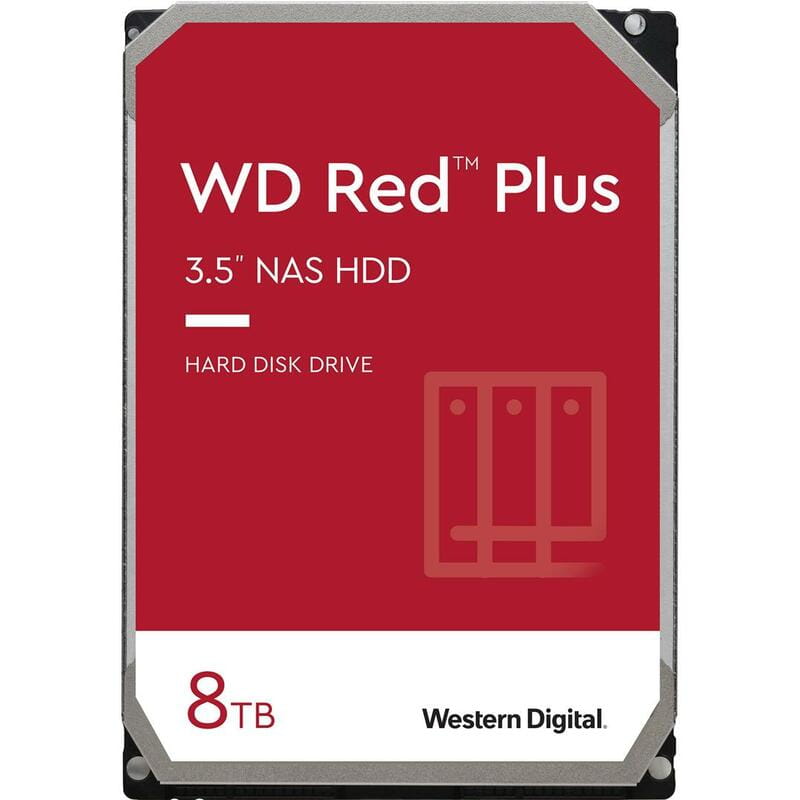 Накопитель HDD SATA 8.0TB WD Red Plus 5640rpm 256MB (WD80EFPX)