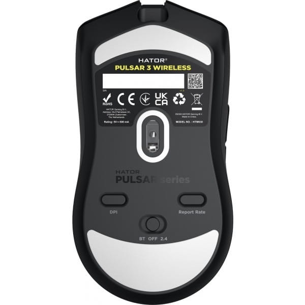 Мышь беспроводная Hator Pulsar 3 Wireless Black (HTM630)