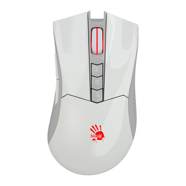 Миша A4Tech Bloody R90 Plus Greyish White USB