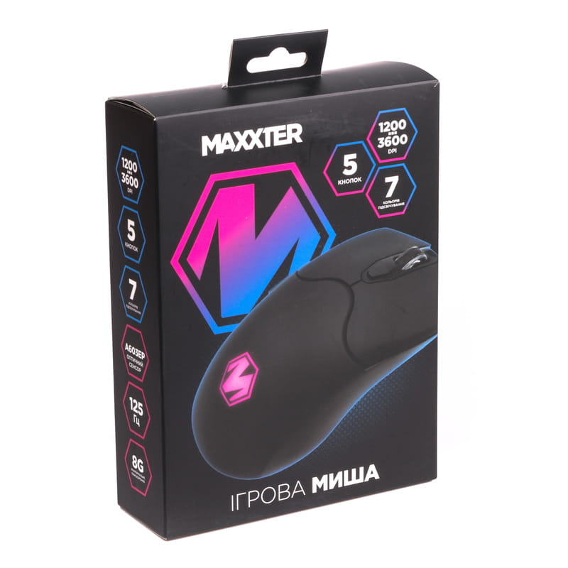 Мышь Maxxter Instant 603 Black USB