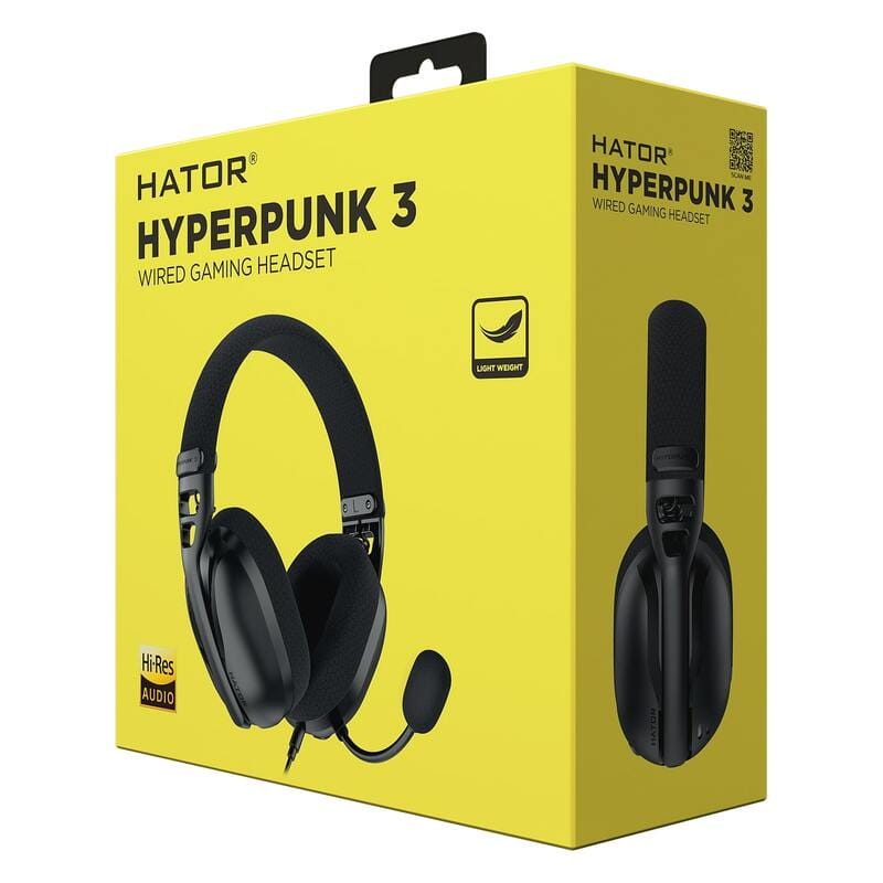 Гарнитура Hator Hyperpunk 3 Black (ESH01)