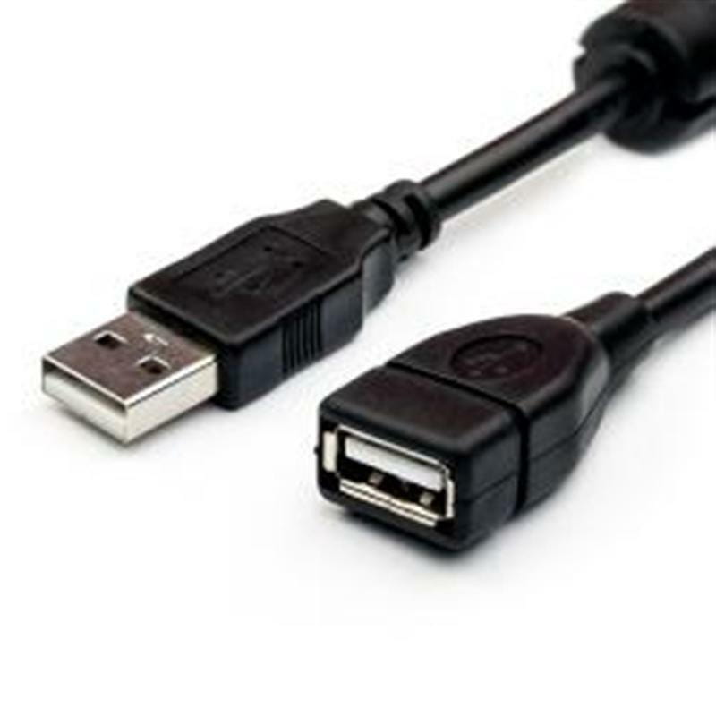 Кабель ATcom удлинитель USB2.0 AM/AF 1.5 м. ferrite core