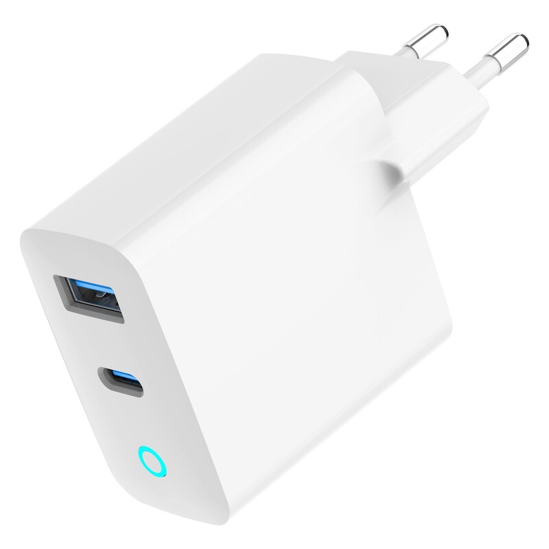 Сетевое зарядное устройство Gembird (1USBх3A + 1USB-Cх3A) White (TA-UC-PDQC30L-W-01)