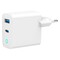 Фото - Сетевое зарядное устройство Gembird (1USBх3A + 1USB-Cх3A) White (TA-UC-PDQC30L-W-01) | click.ua