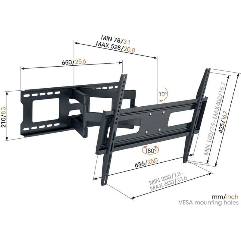 Кронштейн Vogels MA4040 Black (VESA600х400)