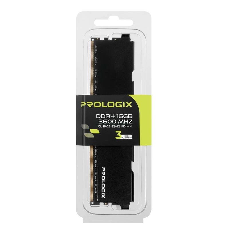 Модуль памяти DDR4 16GB/3600 Prologix Black (PRO16GB3600B4)