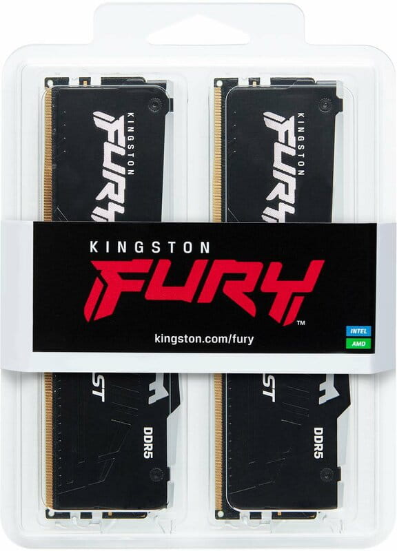 Модуль памяти DDR5 2x32GB/5600 Kingston Fury Beast RGB Black (KF556C40BBAK2-64)