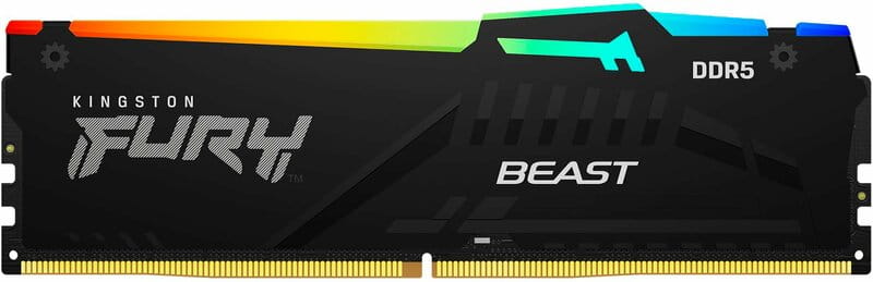 Модуль памяти DDR5 2x32GB/5600 Kingston Fury Beast RGB Black (KF556C40BBAK2-64)