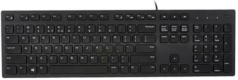 Клавіатура Dell KB216 Ukr (580-AHHE) Black USB