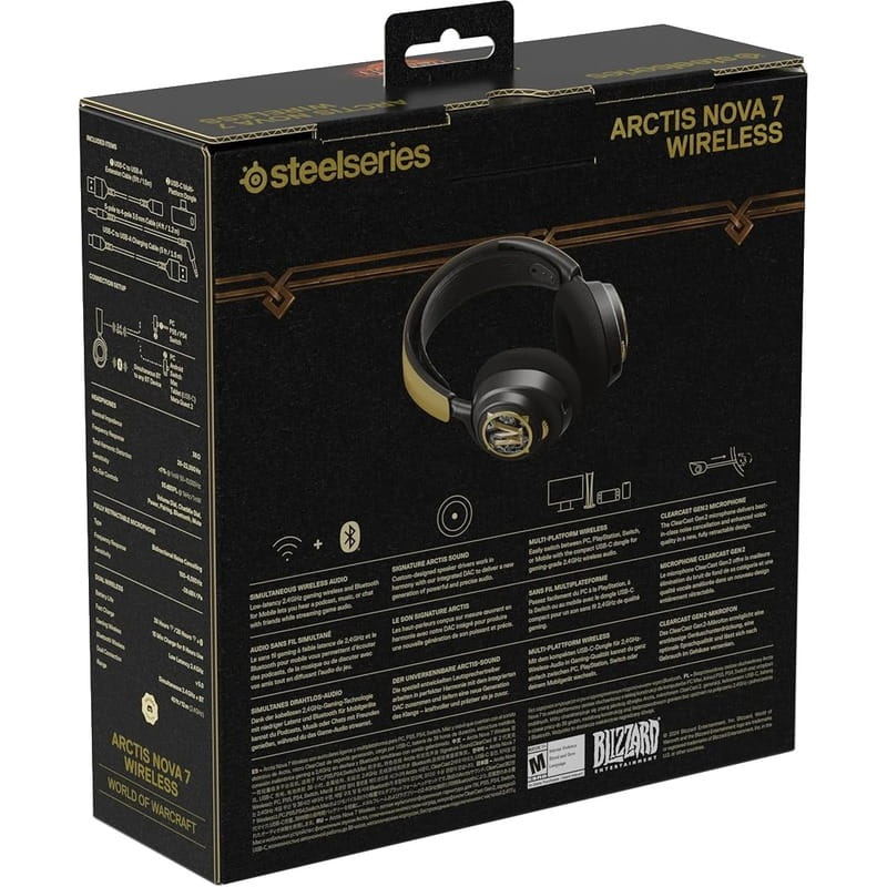 Bluetooth-гарнитура SteelSeries Arctis Nova 7 World of Warcraft Edition (61558)