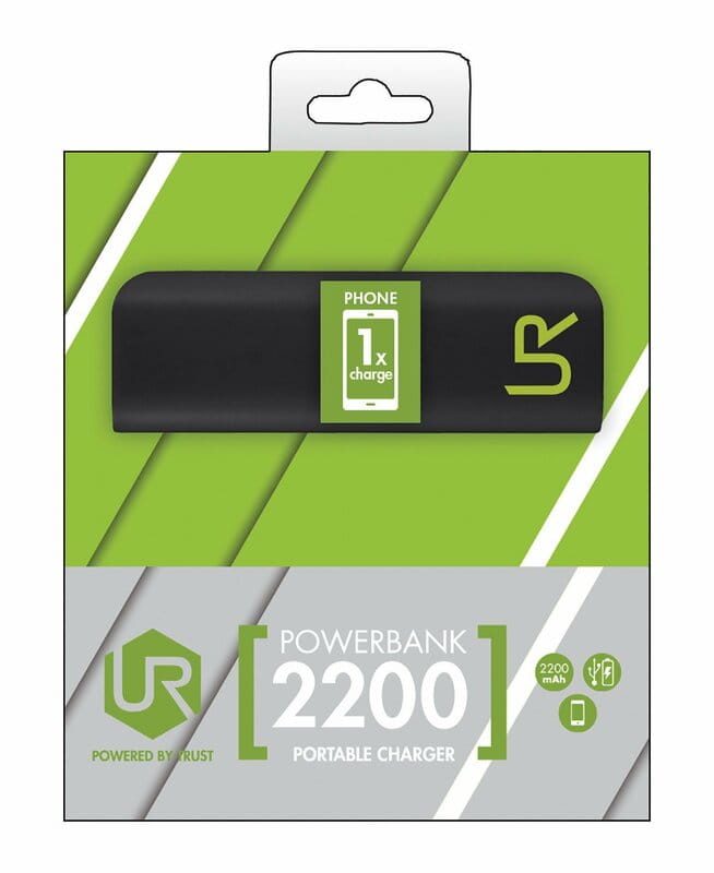 Универсальная мобильная батарея Trust Urban Revolt 2200mAh Black (20068)