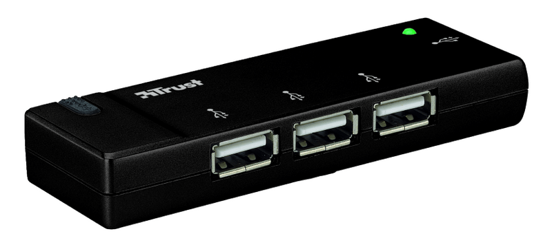 Концентратор Trust 4 Port USB2 Mini Hub HU-4445p (15005)