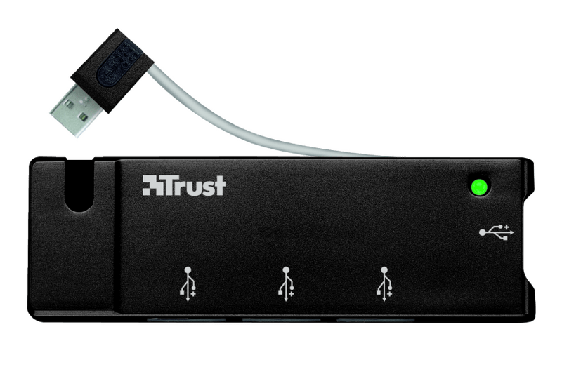 Концентратор Trust 4 Port USB2 Mini Hub HU-4445p (15005)