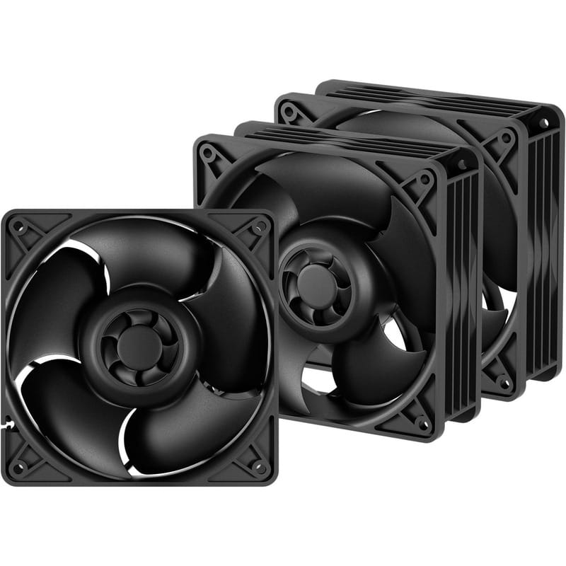 Вентилятор Arctic S12038-4K 3-Fan Pack Black (ACFAN00303A)