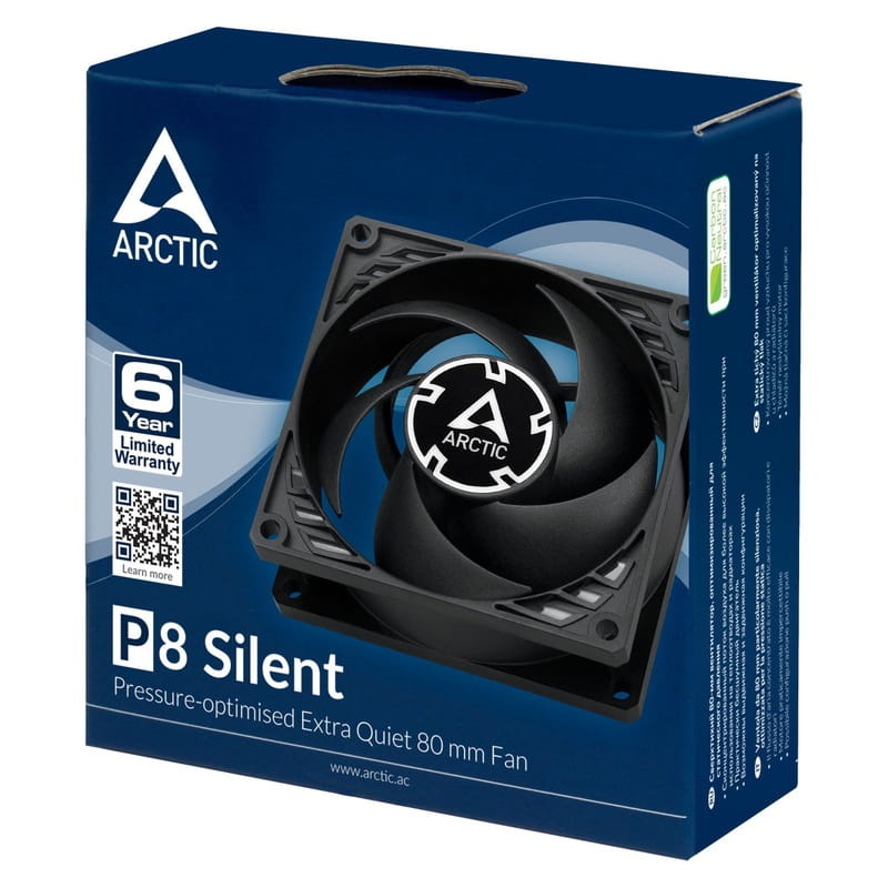 Вентилятор Arctic P8 Silent 5-Fan Pack Black (ACFAN00301A)