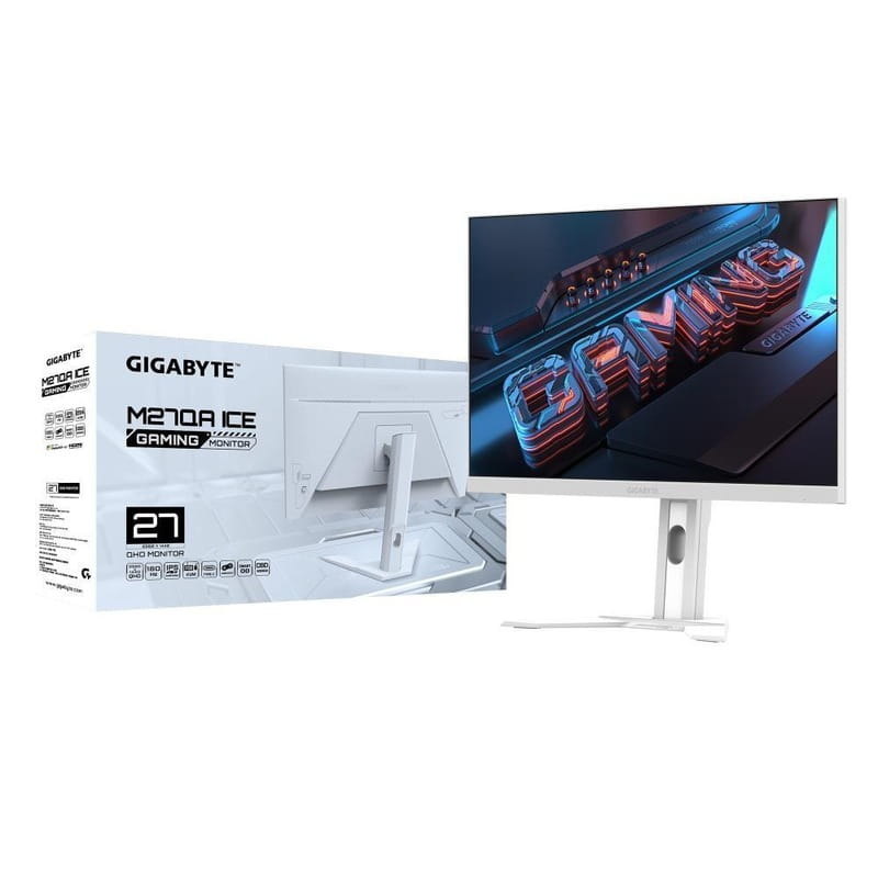 Монiтор Gigabyte 27" M27QA ICE EK1 IPS White 180Hz