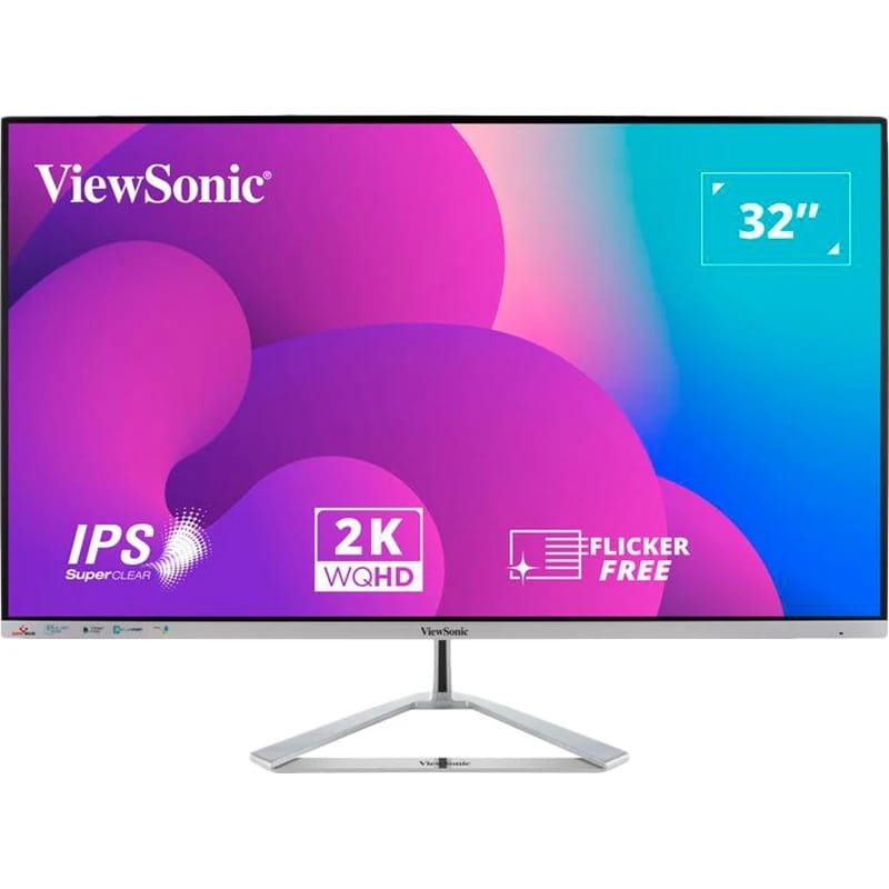 Монітор ViewSonic 32" VX3276-2K-MHD-2 IPS Black