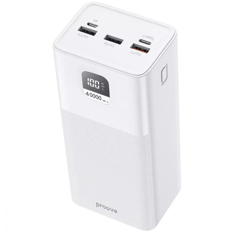 Універсальна мобільна батарея Proove Giant 100W 40000mAh White (PBGI99320002)