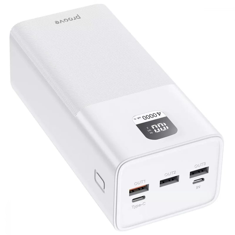 Універсальна мобільна батарея Proove Giant 100W 40000mAh White (PBGI99320002)