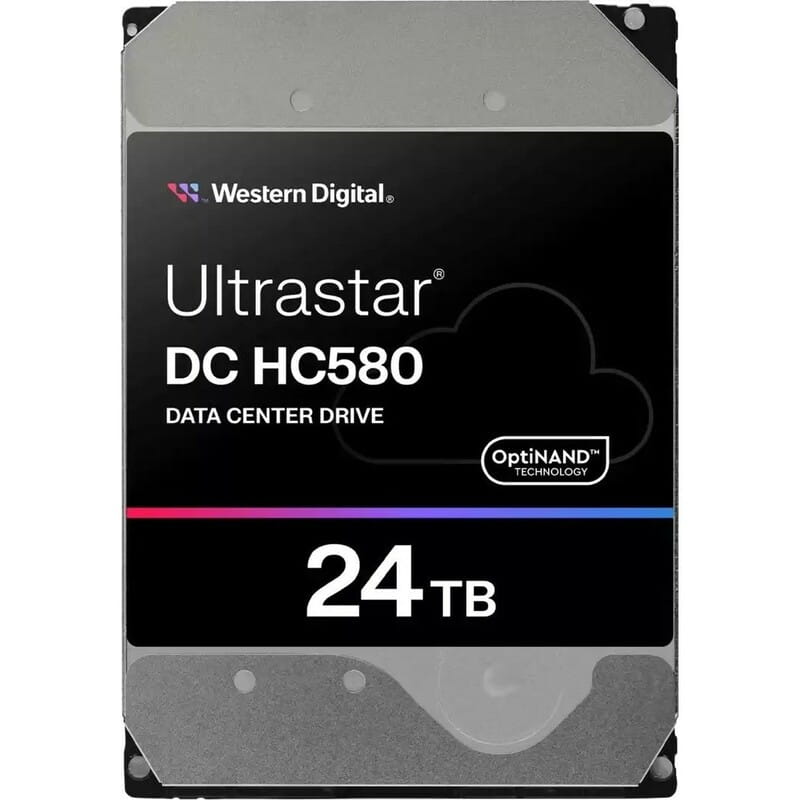 Накопичувач HDD 3.5" SATA 24TB WD Ultrastar DC HC580 7200rpm 512MB (0F62796)