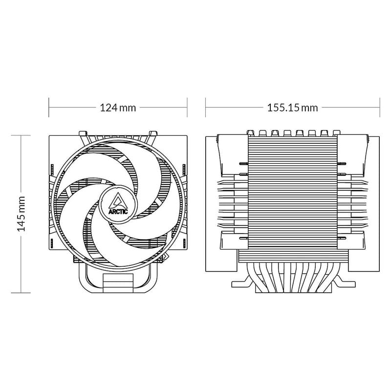 Кулер процесорний Arctic 4U-M Rev.2 (ACFRE00133B)