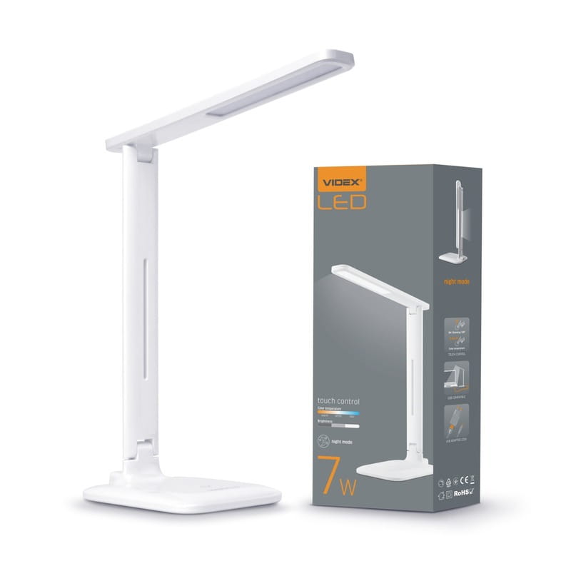 Настольная лампа Videx 7W White (VL-TF02W)