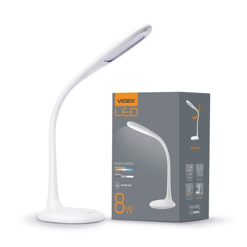 Настільна лампа Videx 8W White (VL-TF03W)