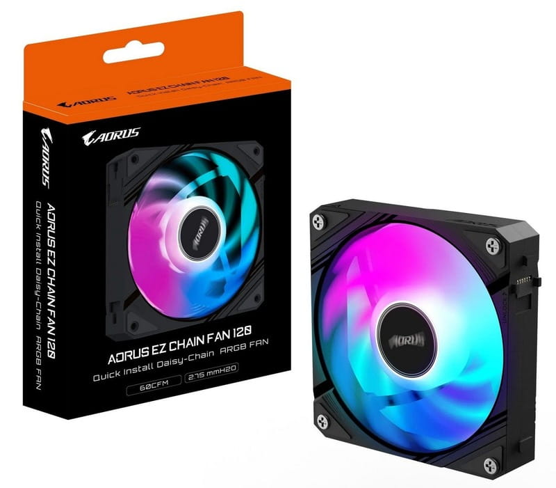 Вентилятор Gigabyte Aorus EZ Chain Fan 120 Black (GP-ECFAN1201)