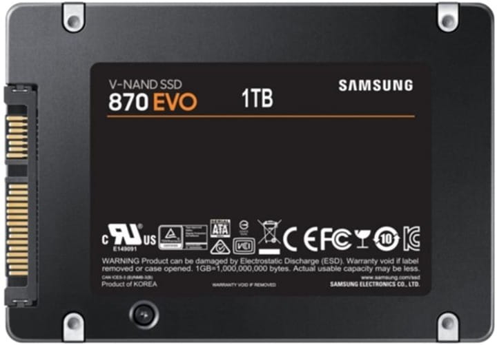 Накопитель SSD 1TB Samsung 870 EVO 2.5" SATAIII MLC (MZ-77E1T0B/EU)