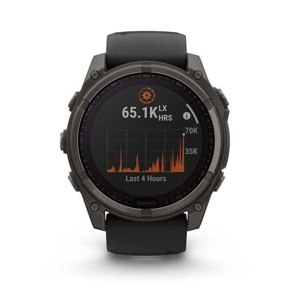 Смарт-часы Garmin Fenix 8 47mm Sapphire Solar Carbon Gray DLC Titanium with Black Silicone (010-02906-70)