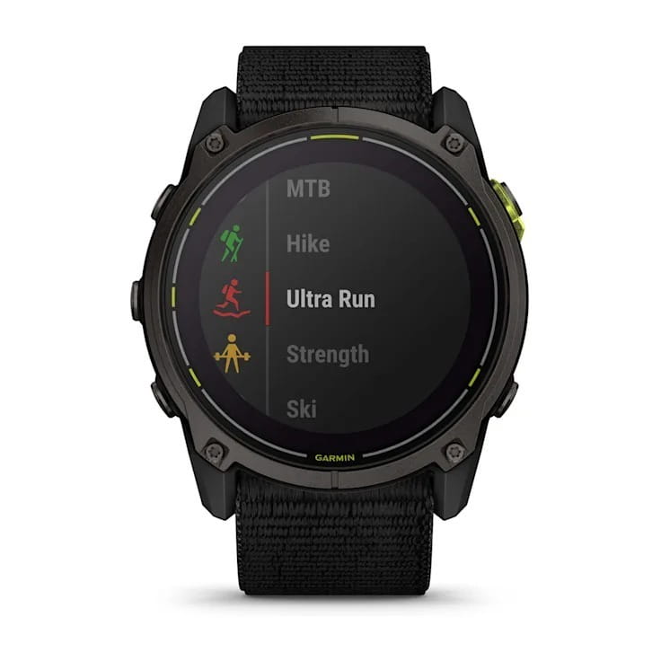 Смарт-часы Garmin Enduro 3 Carbon Gray DLC Titanium with Black Nylon (010-02751-00)