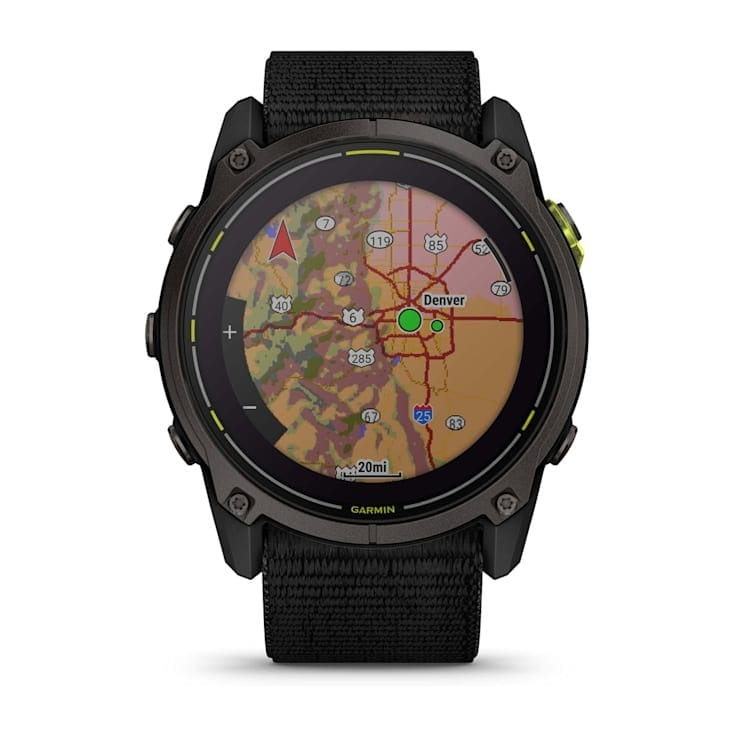 Смарт-часы Garmin Enduro 3 Carbon Gray DLC Titanium with Black Nylon (010-02751-00)