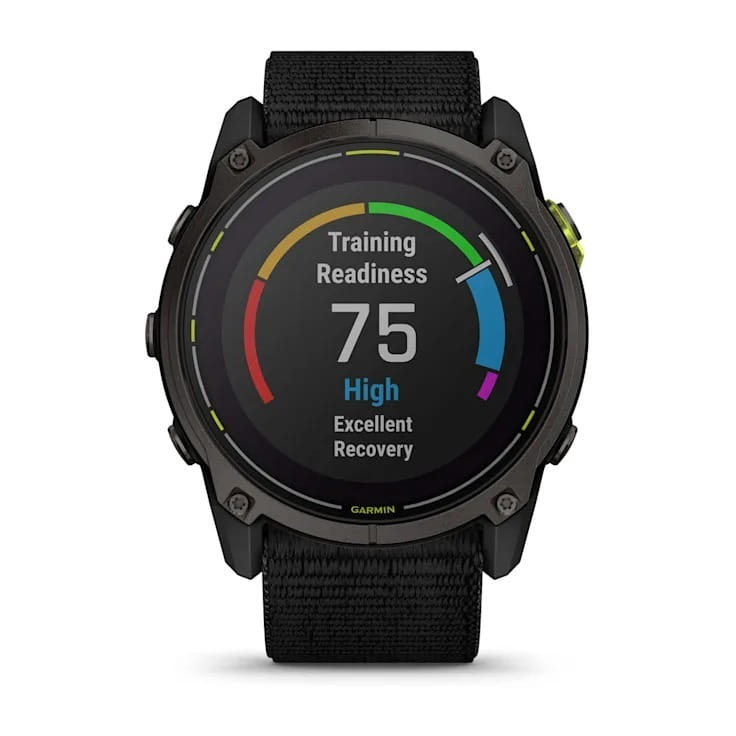 Смарт-часы Garmin Enduro 3 Carbon Gray DLC Titanium with Black Nylon (010-02751-00)