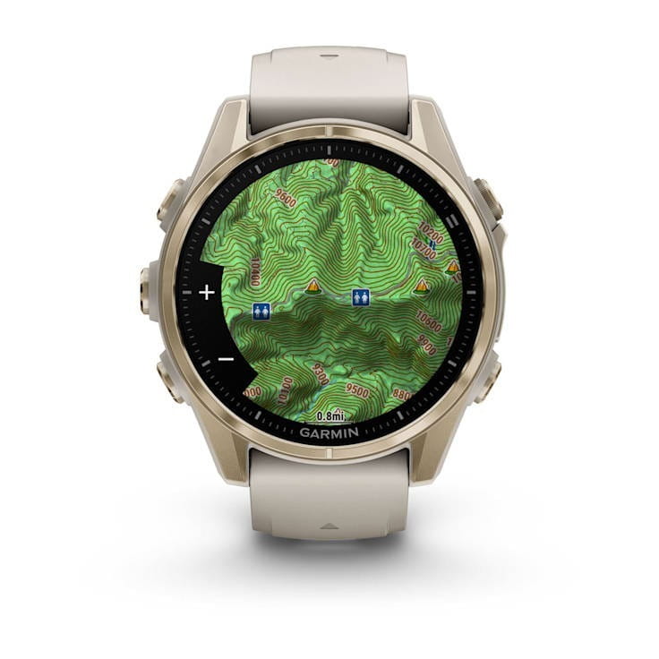 Смарт-часы Garmin Fenix 8 43mm AMOLED Sapphire Soft Gold with Fog Gray Silicone (010-02903-18)