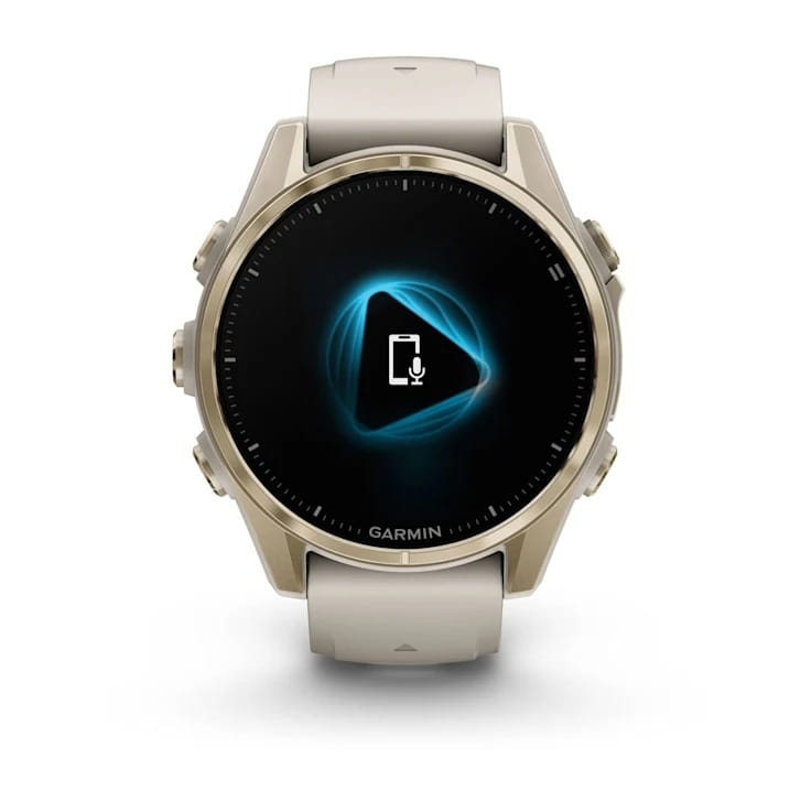 Смарт-часы Garmin Fenix 8 43mm AMOLED Sapphire Soft Gold with Fog Gray Silicone (010-02903-18)