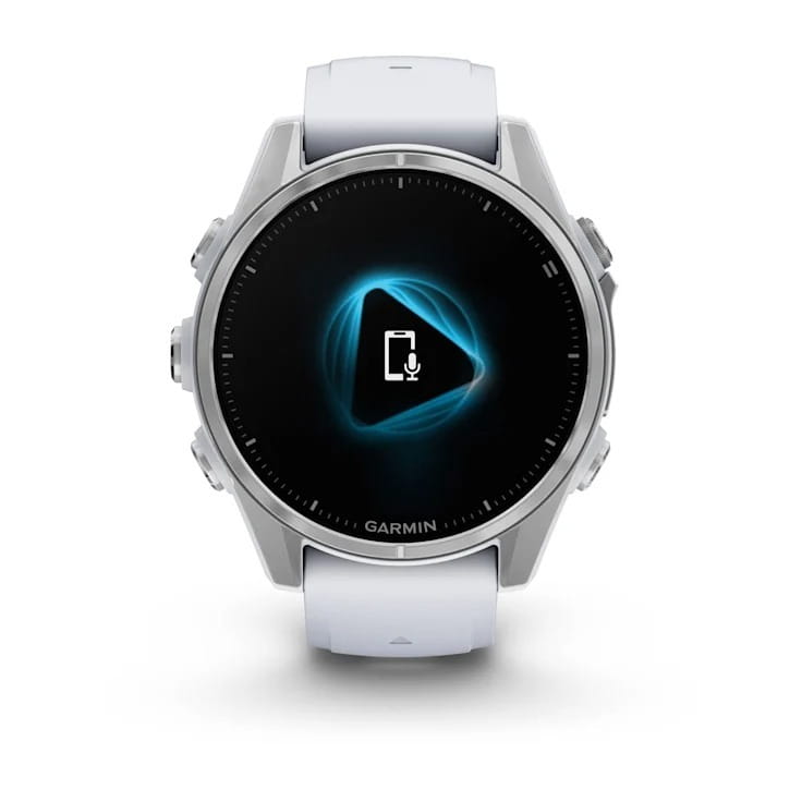 Смарт-годинник Garmin Fenix 8 43mm AMOLED Silver with Whitestone Silicone (010-02903-06)