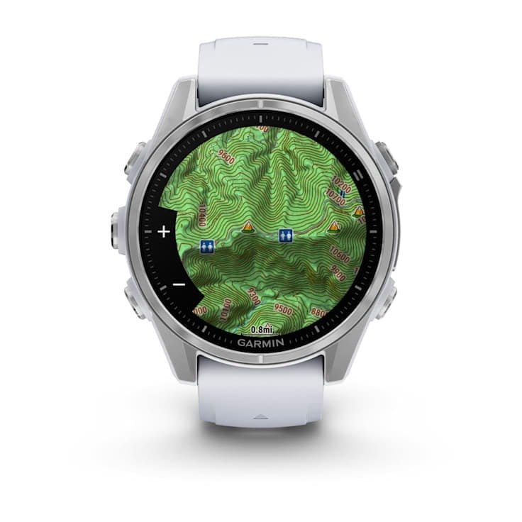 Смарт-часы Garmin Fenix 8 43mm AMOLED Silver with Whitestone Silicone (010-02903-06)