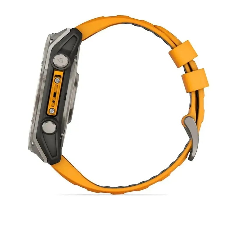 Смарт-часы Garmin Fenix 8 47mm AMOLED Sapphire Graphite DLC Titanium with Spark Orange Silicone (010-02904-19)