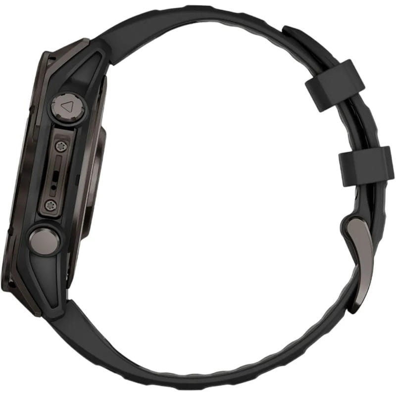 Смарт-часы Garmin Fenix 8 47mm AMOLED Sapphire Carbon Gray DLC Titanium with Black Silicone (010-02904-29)