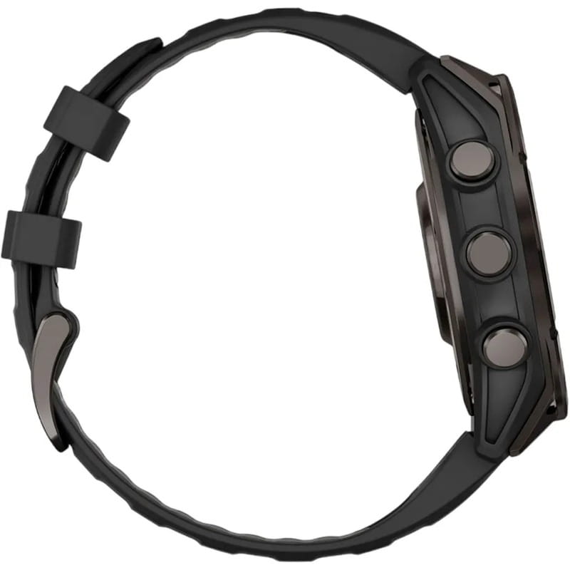 Смарт-часы Garmin Fenix 8 47mm AMOLED Sapphire Carbon Gray DLC Titanium with Black Silicone (010-02904-29)