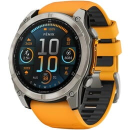 Смарт-часы Garmin Fenix 8 51mm AMOLED Sapphire Graphite DLC Titanium with Spark Orange Silicone (010-02905-53)