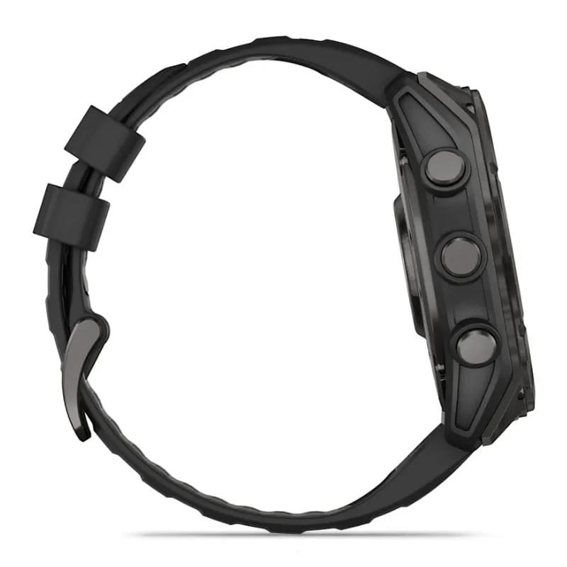 Смарт-годинник Garmin Fenix 8 51mm AMOLED Sapphire Carbon Gray DLC Titanium with Black Silicone (010-02905-63)