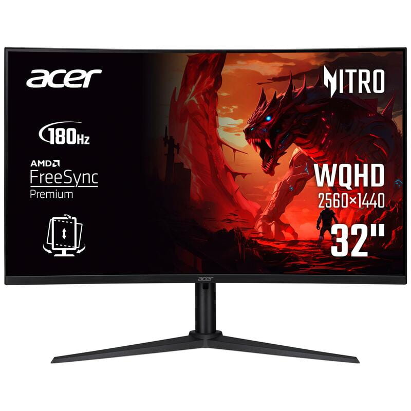 Монитор Acer 31.5" XZ320QUS3bmiiphx (UM.JX0EE.305) VA Black Curved 180Hz