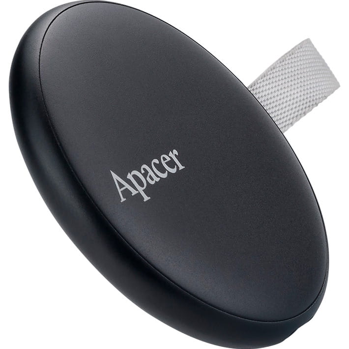 Накопитель внешний SSD USB 512GB Apacer Magnetic Portable AS725 Black (AP512GAS725B-1)